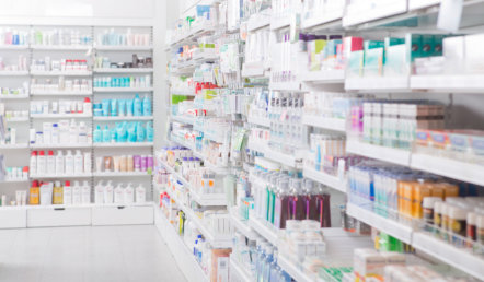 products inside pharmacy